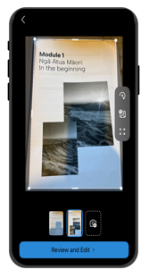 Scanning a document with a phone